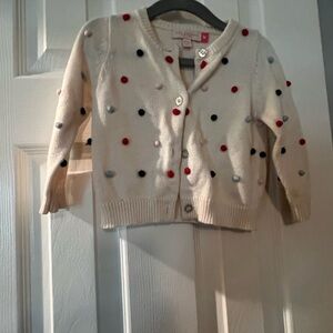 Pink Chicken Cream Knit Sweater